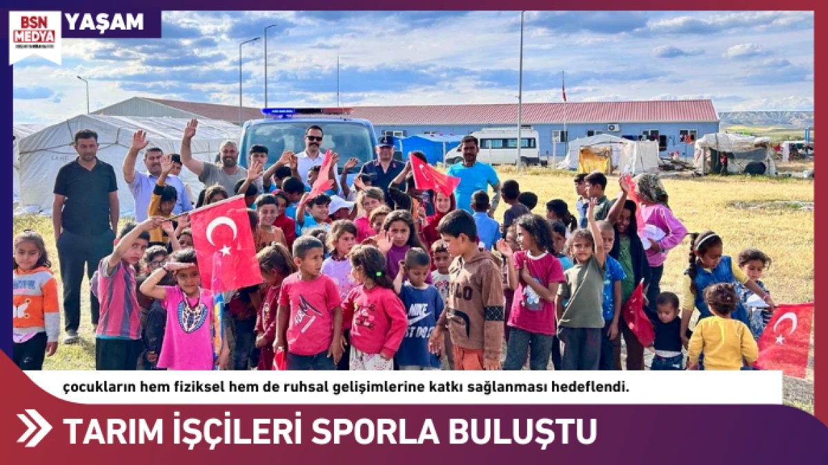 Tarım işçileri sporla buluştu