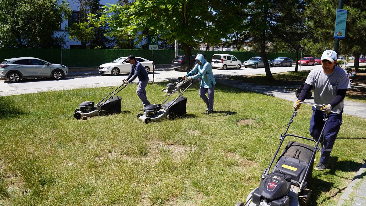 Tepebaşı parklarda &ccedil;alışmaları yoğunlaştırdı