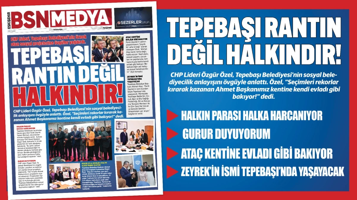Tepebaşı rantın değil halkındır!
