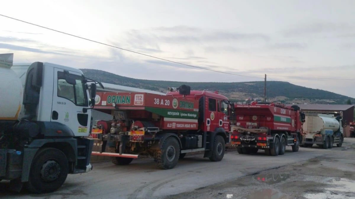Tepebaşı yangın bölgesinde