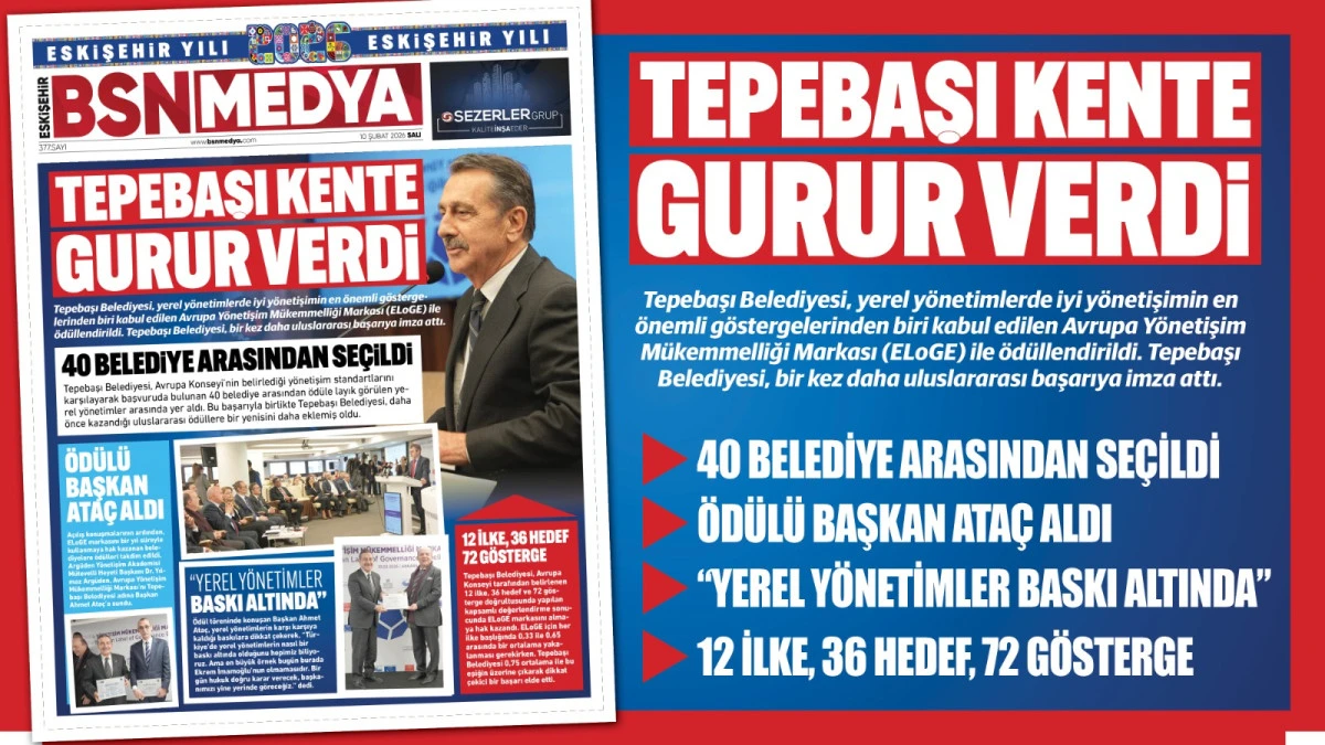 Tepebaşı&rsquo;ndan kente bir gurur daha!