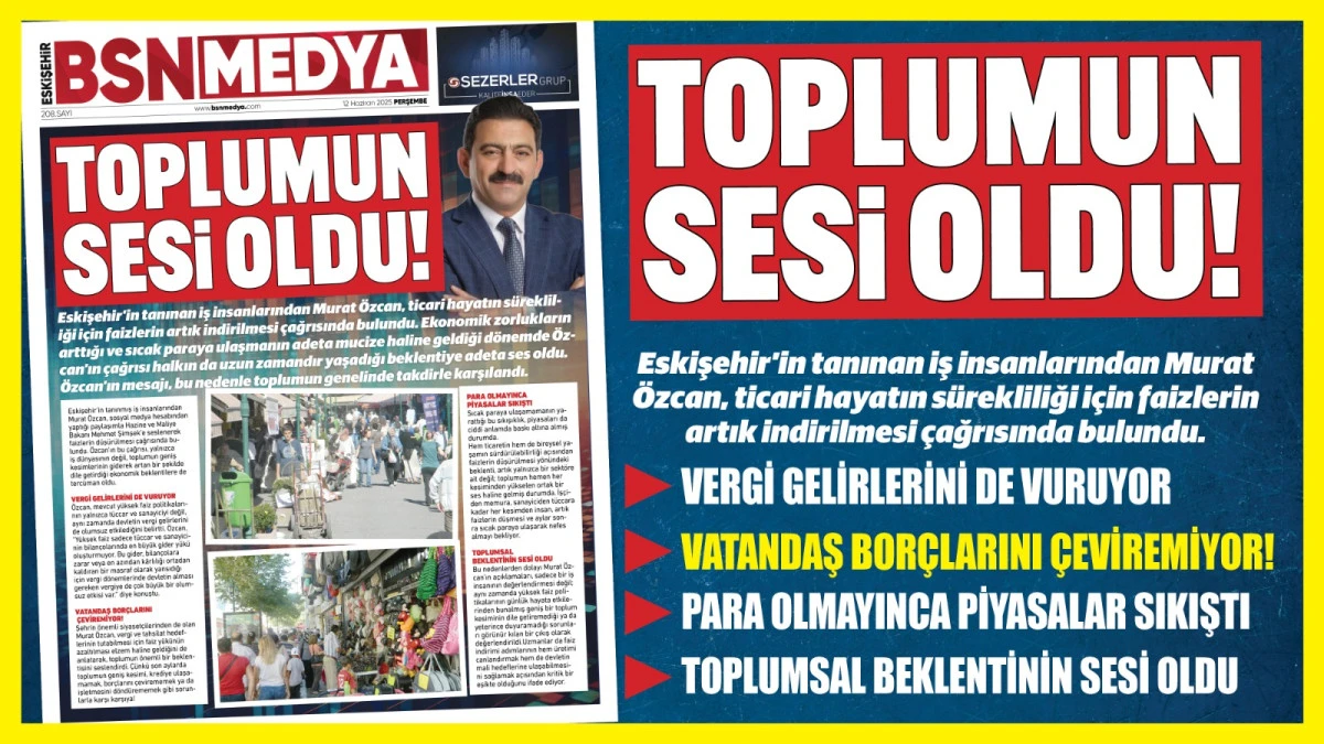 Toplumun sesi oldu!